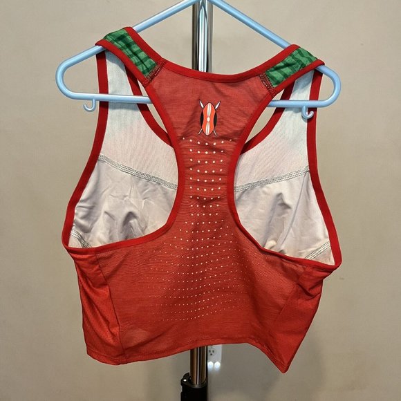NIKE PRO ELITE TRACK TEAM KENYA RUNNING BRA TANK 898136-XXX Women Small Made USA - Picture 4 of 9